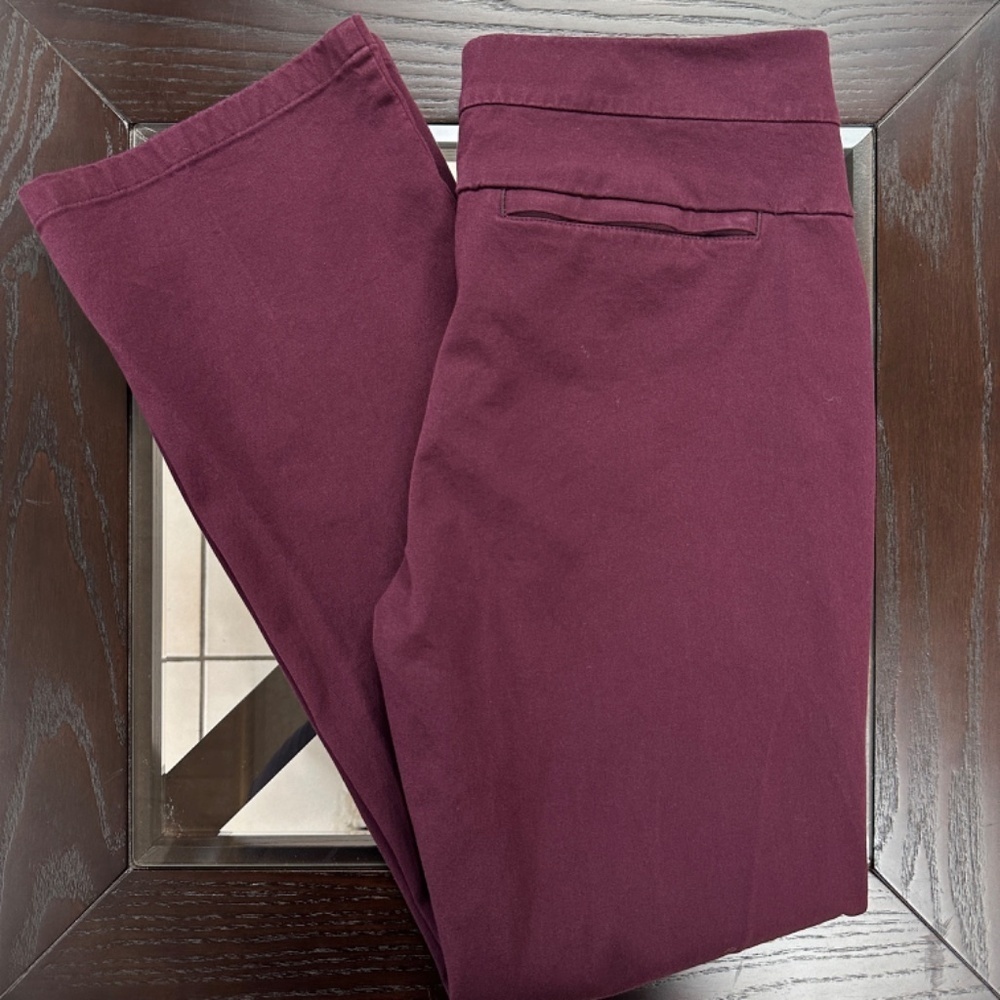 *SOFT SURROUNDINGS* Maroon Stretch Dress Pants Size Medium